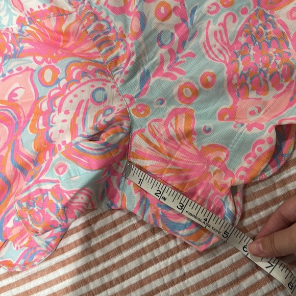 LILLY PULITZER The Buttercup Short in Pink Pout Too Much Bubbly Scalloped Sz 10 - Picture 9 of 15